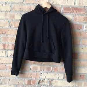 Sunday Best black crop hoodie